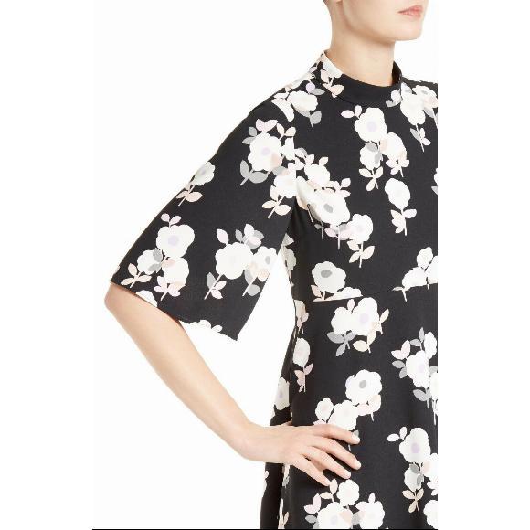 KATE SPADE NEW YORK Black Whimsies Posy Floral Swing Dress Size 4 NWOT - Picture 5 of 10